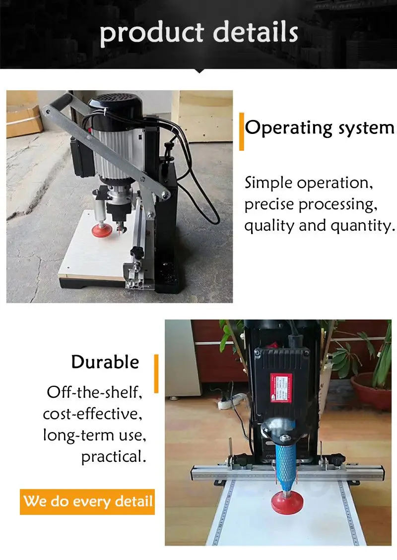 Woodworking Hinge Drill Portable Cutting Machine Three In One CNC Multi-function Semi-automatic Drilling Machine Lathe DIY Tool 3