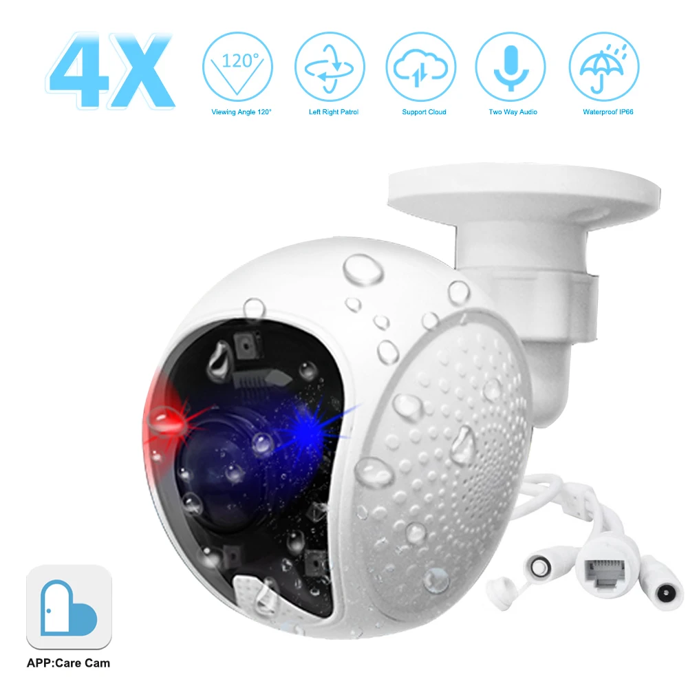REDEAGLE 1080P 4X цифровая зум ip-камера 2MP беспроводная WiFi наружная скоростная купольная