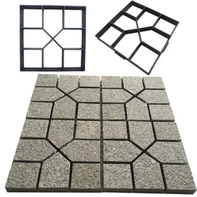 Diy Műanyag Járda Tégla Beton Lépcsőzetes Cement Penész Útburkoló Út Pamut Készítő Kerti Dekoráció - Image 3