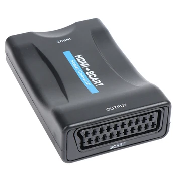 

Hot sale 1pcs 1080P HDMI to SCART Video Converter SCART to HDMI AV Signal Adapter HD Receiver