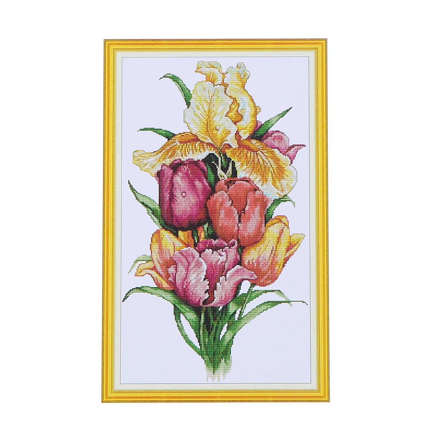 Tulip Китайский Набор для вышивания крестиком наборы для вышивания крестиком DIY Вышивка для украшения стен домашний декор - Цвет: Tulip