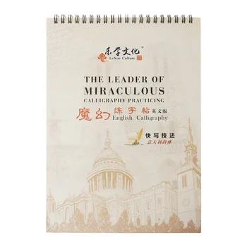 

3D Reusable Groove Italian Italic English Calligraphy Handwriting Copybook Auto Fades Practice Book For Adult Children Dropship