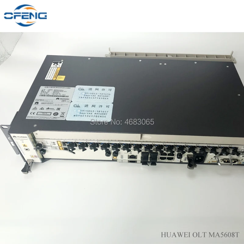 huawei OLT MA5608T 1G, 1* MCUD 1G плата управления+ 1* MPWC DC/MPWD AC плата питания+ 1* GPBD/GPFD C+ сервисная плата