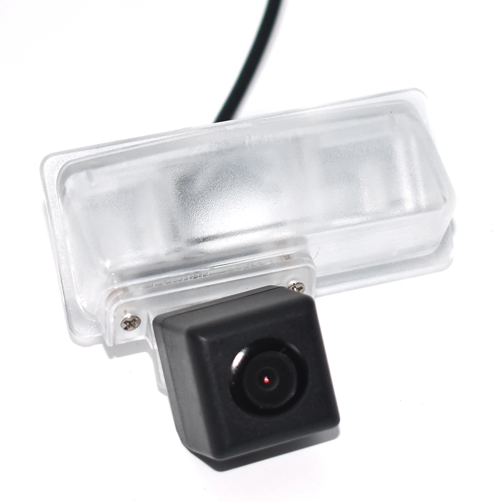 ZJCGO HD CCD Автомобильная камера заднего вида для парковки ночного видения Водонепроницаемая камера для Nissan Lannia Tiida Pulsar C13 2013 - Название цвета: 0-LED