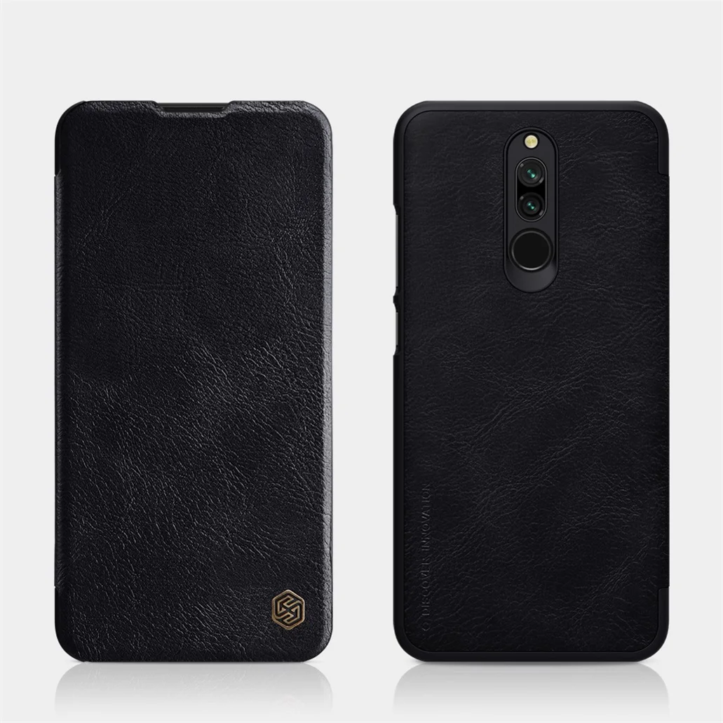 Для Xiaomi Redmi 8 7 6 Pro флип-чехол Nillkin Qin винтажный кожаный флип-чехол с отделением для карт чехол для Xiaomi mi A2 Lite
