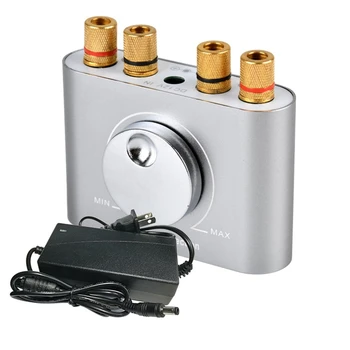 

Desktop o Digital Amplifiers Bluetooth 4.2 Amplifier Hi-Fi Stereo 2.0 Channel Mini Amp Home Theater AUX ,US Plug