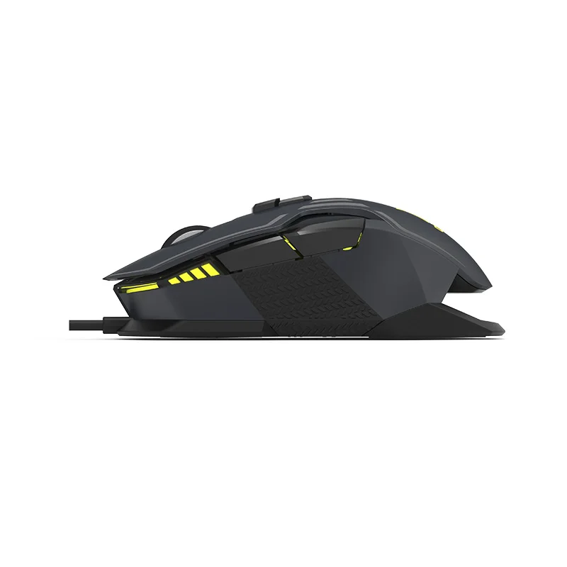 Delux M628 Проводная игровая RGB мышь PMW3389 16000 dpi Съемный вес 3 встроенные профили памяти 9 программируемых кнопок мыши