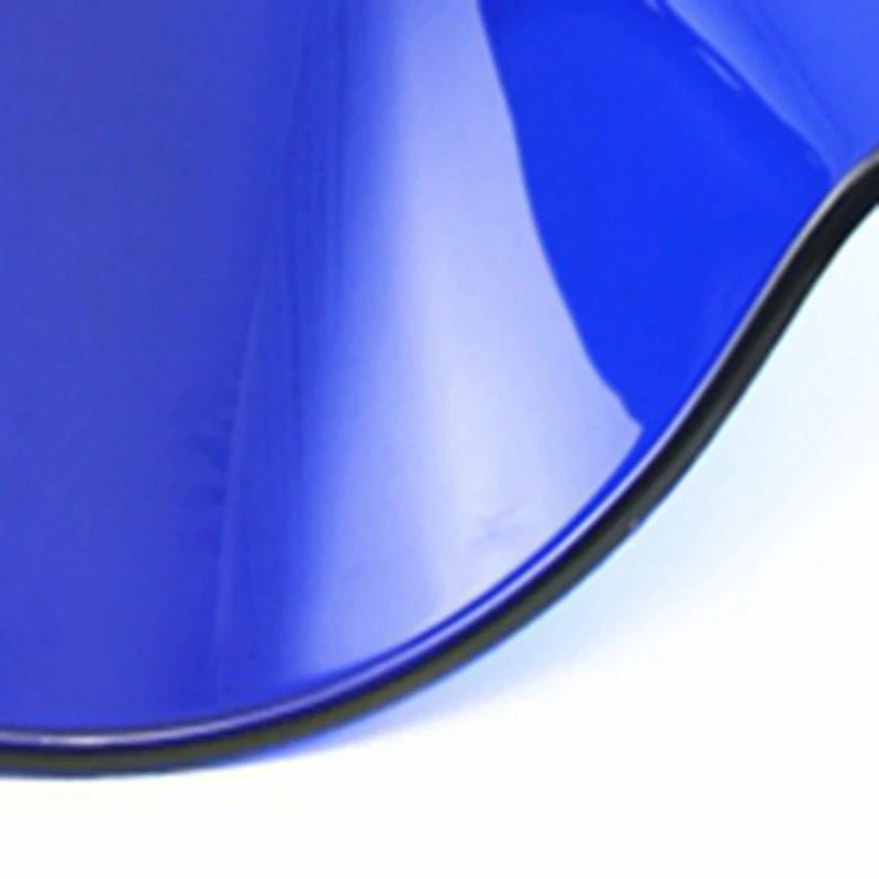 Лобовое стекло мотоцикла для Yamaha YZF600 R6 2003 2004 2005 черный синий прозрачный лобовое стекло двойной пузырь - Цвет: Синий