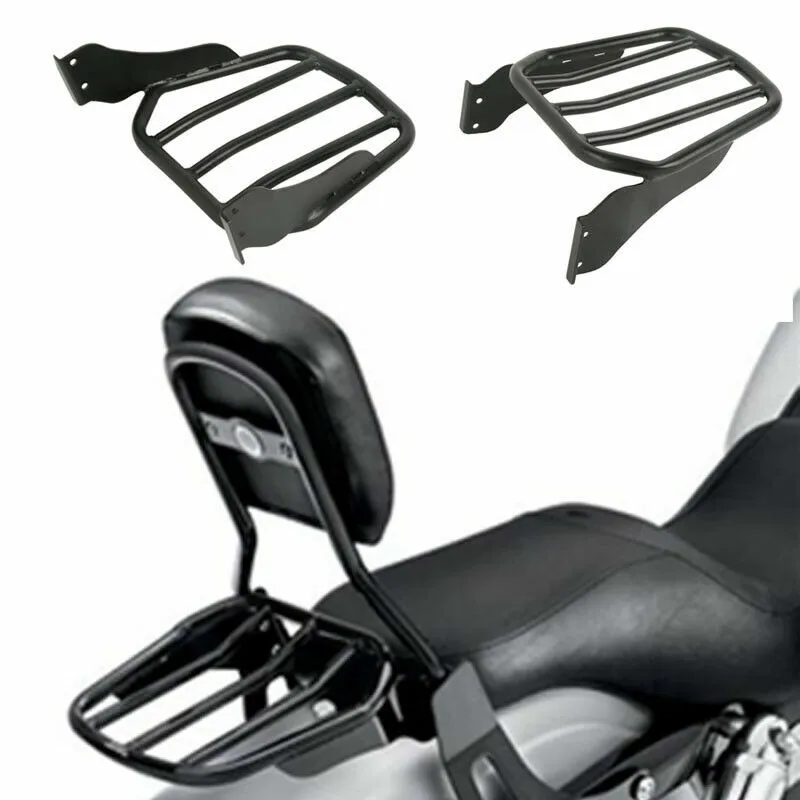 Motorcycle Sissy Bar Tapered Sport Luggage Rack For Harley Fat Boy Softail Springer 07-later Softail Fat Boy 07-17 FLSTFB