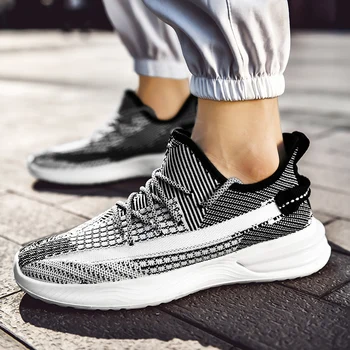 

Men's Trend Fashion Pu Leathable Sneakers Breathable Casual Damping Air Cushion Running Shoes Comfortable Soft bottom Shoes