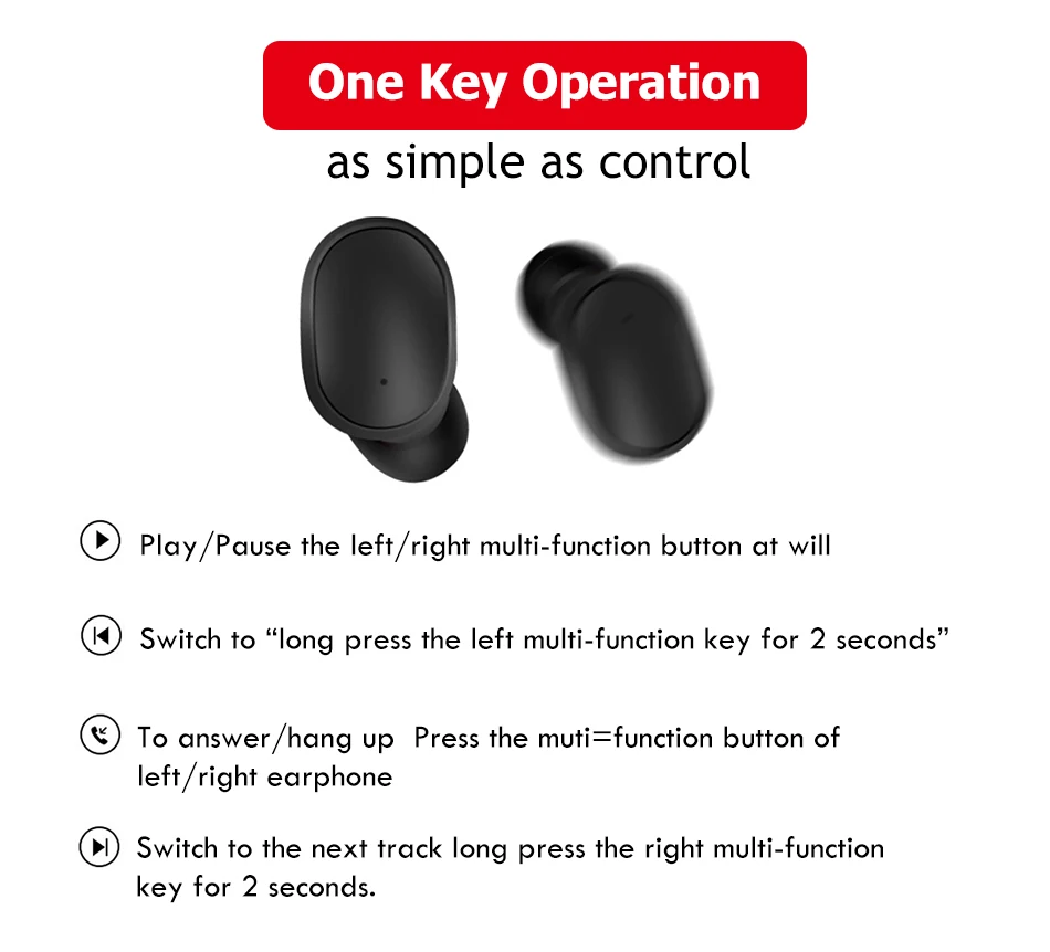 A6S Wireless Earbud Noise Cancelling HD Sound Bluetooth Wireless Earphone with Mic for Xiaomi poco x3 redmi note 9 PK Airdot 2