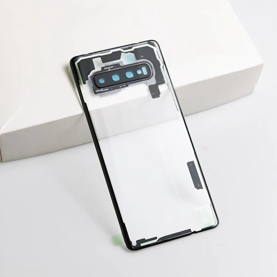 Заднее стекло для samsung Galaxy S10 g973 S10 Plus S10+ g975 Крышка для батареи задняя дверь корпус чехол для камеры стеклянная рамка для объектива