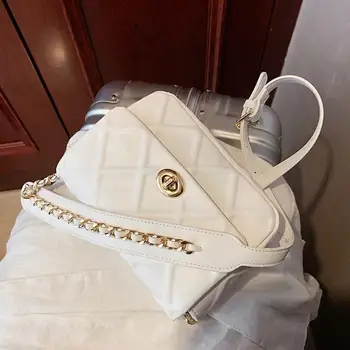 

Elegant Female Square Crossbody bag 2020 New High-quality PU Leather Women's Designer Handbag Lock Chain Shoulder Messenger Bag