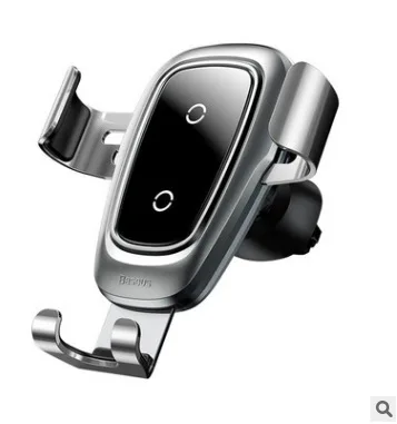YLKGTTER, инфракрасный датчик, беспроводное автомобильное зарядное устройство для Iphone, HuaWei, Sumsung, Nexus, Xiaomi, для Iphone X, розетка, держатель для телефона, навигация - Цвет: Silver