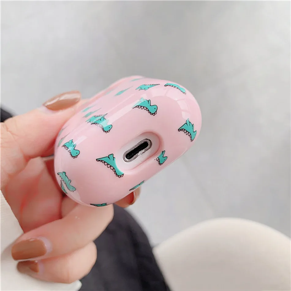 Наушники Kawaii чехол для Apple Airpods 1 2 пластиковый мультяшный защитный чехол аксессуары беспроводной Bluetooth зарядная коробка подарок