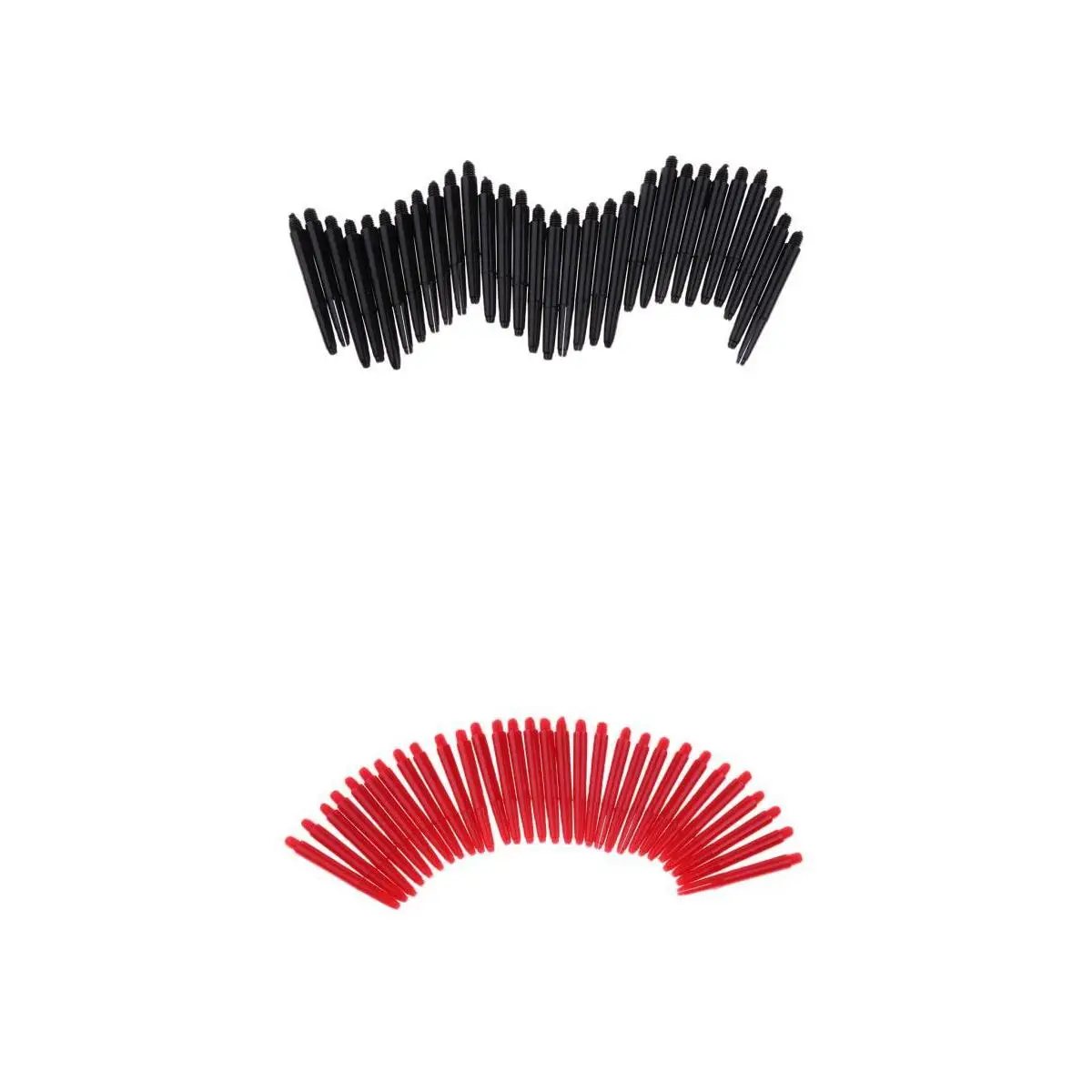 Pack Of 60 Durable Nylon 2BA Thread Shafts  Stems M 43mm - Red & Black