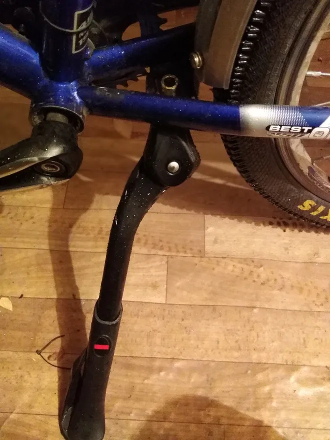 Béquille latérale vélo 24 à 28 pouces alu réglable grise - Équipement