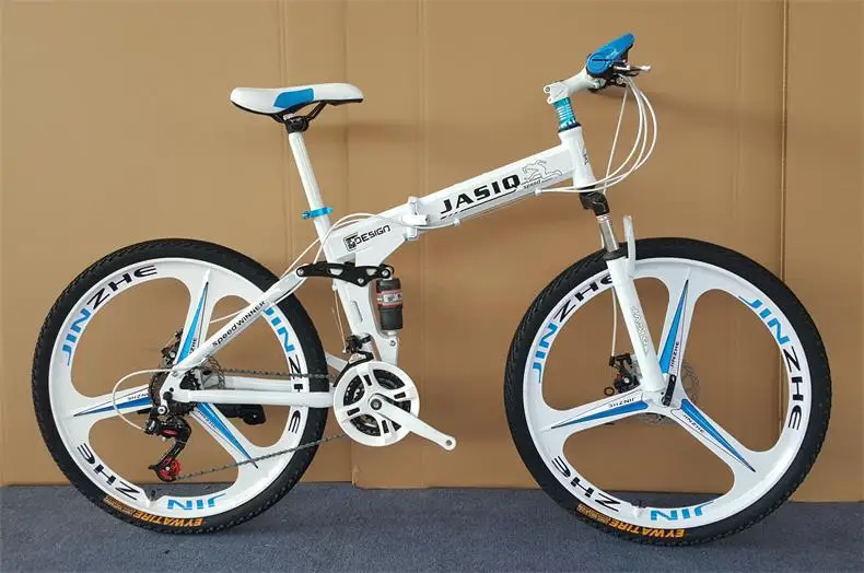 Folding Mountain Bike mountain bike 26-inch steel 21-speed bicycles dual disc brakes variable speed road bikes racing bicycle