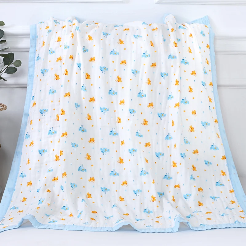 Cobertores do Bebê Camadas de Musselina Algodão Bebê Dormir Cobertor Swaddle Respirável Infantil Crianças 120*150cm 6 32 algodão bebê dormir cobertor swaddle respirável infantil