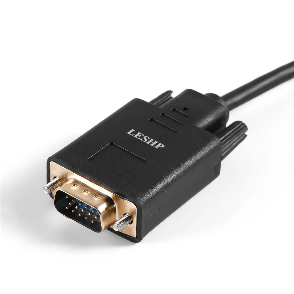 LESHP 1,8 M 1920x1200 1080P DP(DisplayPort) Мужской кабель VGA золотой шнур с покрытием 6 футов для настольных или зеркальных дисплеев