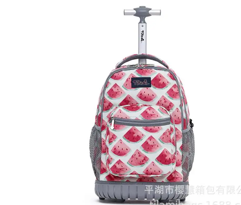 Детский дорожный Рюкзак-тележка Сумка для подростков на колесиках рюкзак сумка 18 дюймов школьный рюкзак на колесиках сумка для детей