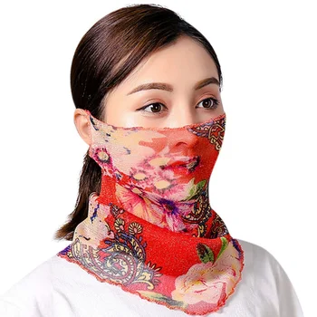 

Temperament Neck Breathable Mask Summer Anti-ultraviolet Chiffon Tulle Skirt Sunscreen Multifunctional Large Veil