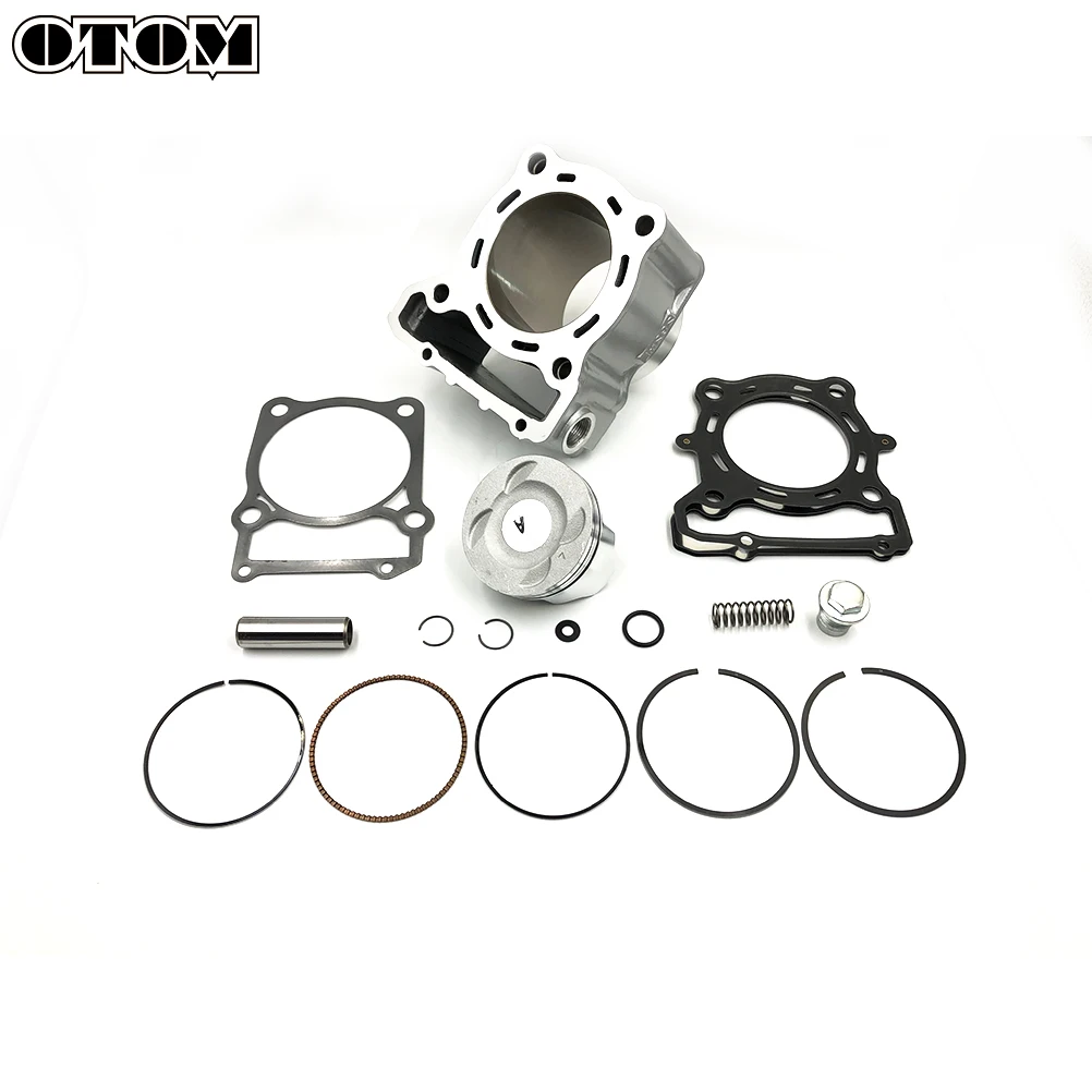 OTOM Cylinder Head & Piston Kit & Gasket Set 78mm Bore for For KAWASAKI KLX250 1993-2018 KLX300 1996-2007