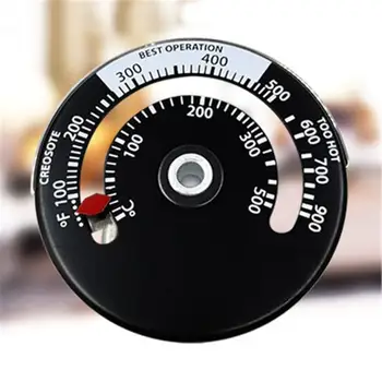 

Magnetic Wood Stove Thermometer Heat Powered For Wood Log Burning Stove Fireplace Burner Fan Accessories Thermometer Tools
