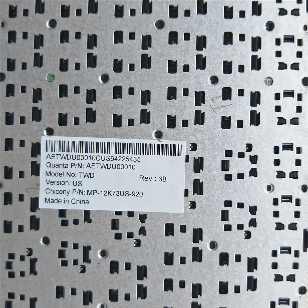 Substituição do Teclado dos Eua para Notebook Avell Titanium B153 Plus Aetwd600010 Mp12k76pa 9201 mp 12k73us-920 Aetwdu00010 - Imagem 4