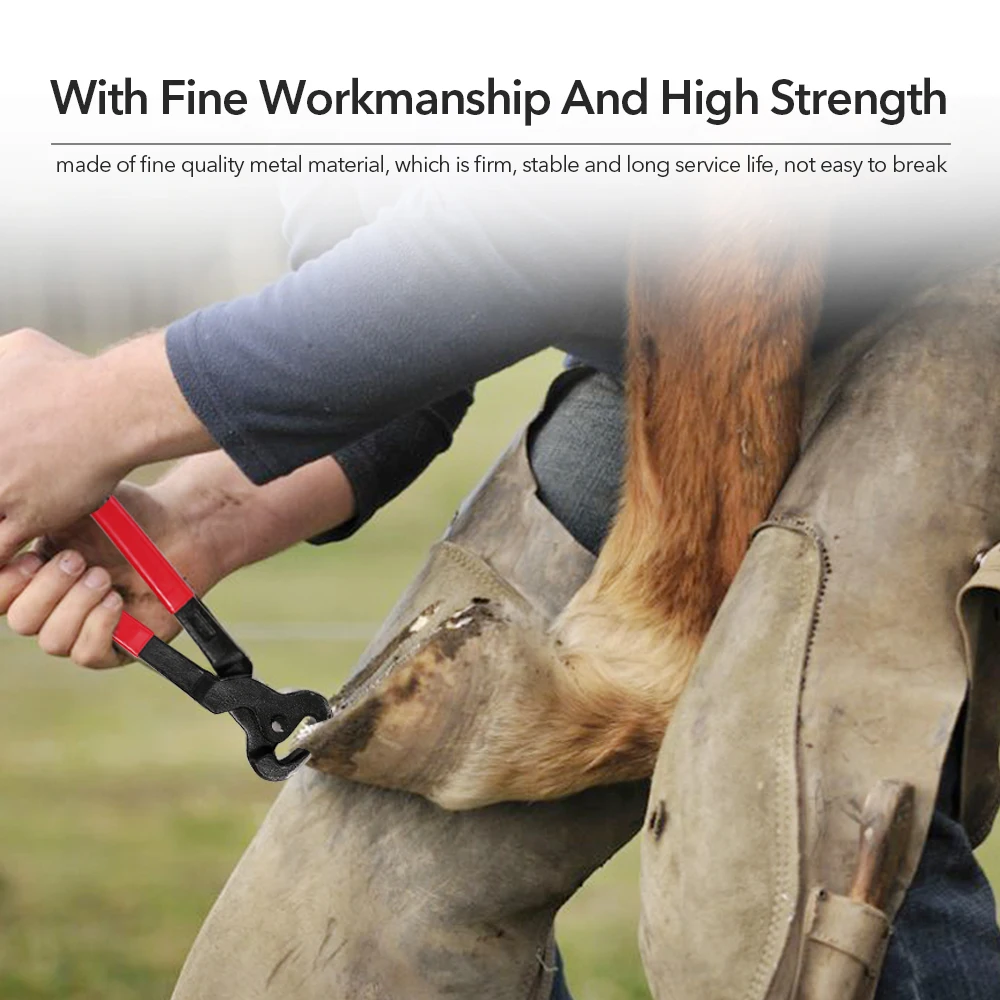 

Horse Hoof Nipper 4PCS Horse Farrier Hoof Nipper Trim Shoeing File Rasp Handle Hoof Cutter Tool Horse Care Accessory