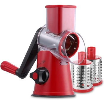 

Rotary Cheese Grater Handheld Vegetable Mandoline Slicer Easy Cleaning Kitchen Cheese Grater Shredder