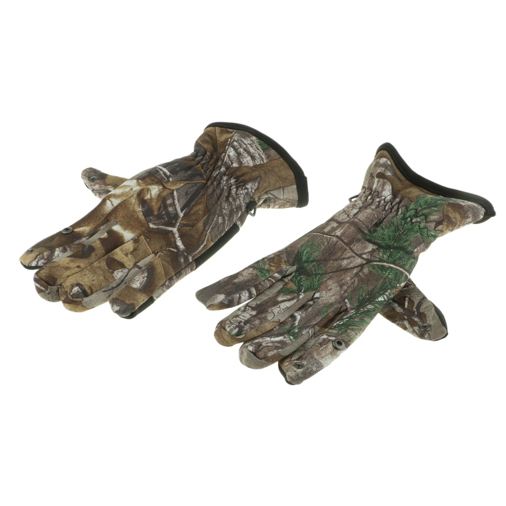 Winter Camouflage Hunting Fishing Gloves With Elastic Wrist Men/Women Gloves