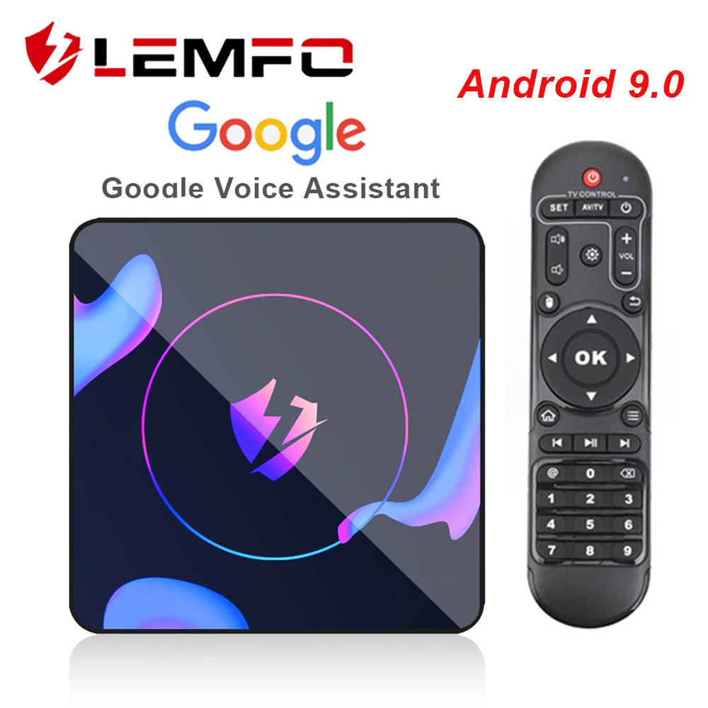 

LEMFO LET1 RK3318 Smart TV Box Android 9.0 Spain France Iptv Subscription PK H96 Max Set Top Box Support 8K Netflix Youtube