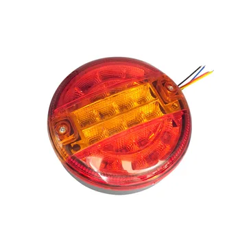 

1pcs waterproof car tail light rear lamps boat trailer 24V LED indicator lights circular