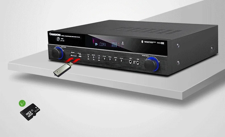Усилитель CF5 AV 5 1 каналов 500 Вт Bluetooth караоке коаксиальный APE без потерь