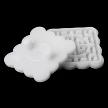 5 шт. штампы 50 г квадратный Цветок Луна Торт Плесень Кондитерские Mooncake ручной DIY инструмент M4YD