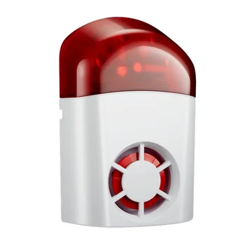 

New Wireless Weatherproof External Flash Led Strobe Outdoor Siren For Home G2B O2B GSM Alarm System(EU Plug)