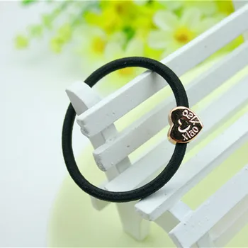 

10pcs Lot Hair Clip Rope Women Black hair clip Elastic Rubber Band Ponytail Holder Headband New Ponytail Holder Fashion Rubber