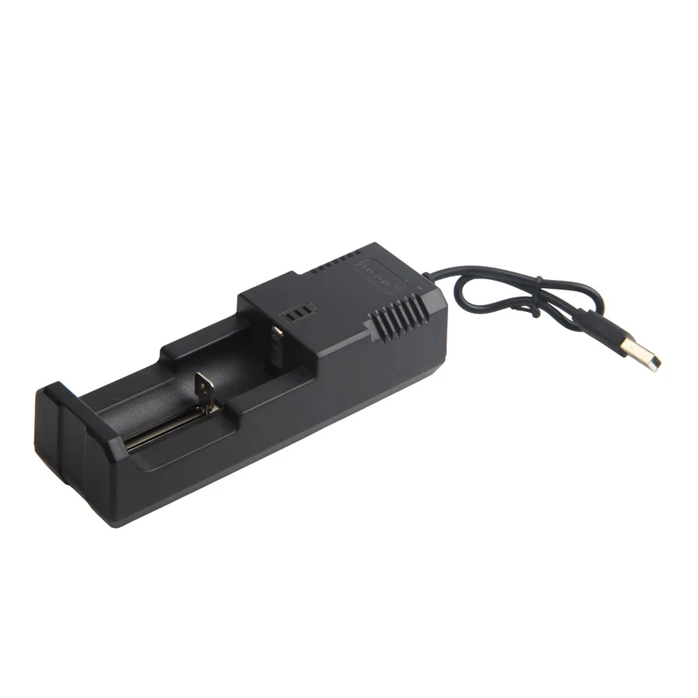 USB Зарядное устройство Одиночная раковина Универсальное зарядное устройство с двойной раковиной фиксированный Зарядное устройство 18650 14500 26650 зарядное устройство для фонарика