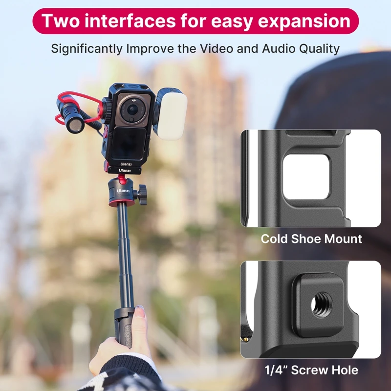 Penivo Sport Camera Cage Compatible for DJI Osmo Action Camera Vlog Frame Cover Shell Housing Protective Case Accessories 