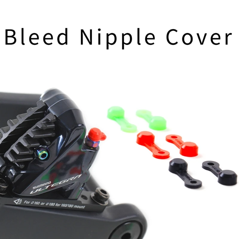 10 Pieces Silicone Brake Bleeder Screw Grease Fitting Dust Cover Brake Bleeder Nipple for Road Mountain Bike bike brake fitting