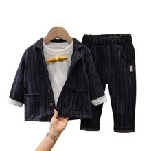 Vêtements de printemps pour enfants, tendance, pour bébés garçons, Costume décontracté, T Shirt et pantalon, 3 pièces/ensemble, Costume de jeune homme, nouvelle collection