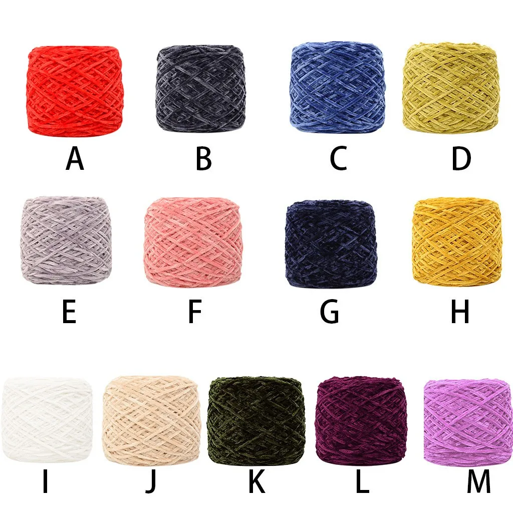 30 2021new Style Gold Velvet Yarn Roving Scarf Knit Wool Yarn Thickness Warm Hat Household