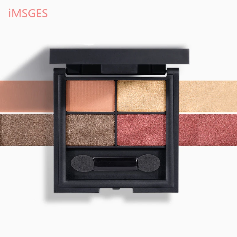 

4 Colors Eye Shadow Lasting Pigmented Eye Shadow Powder Matte Eyeshadow Palette Maiden Series Mermaid Peach Blossom Make-up D32
