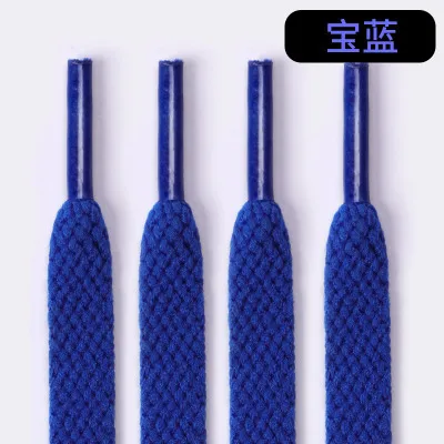 36 Colors 8mm Flat Thicken White AF1  Kids  Shoelaces  Basketball Sneakers Sail  Shoe Laces  Shoe Accessories 60/100/120/140 Royal blue