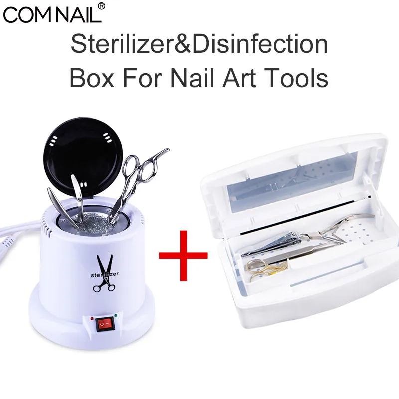 

Sterilizer With Glass Ball&Disinfection Box Set High Temperature For Steel Metal Nipper Tool Dry Heat For Nail Art Manicure Tool