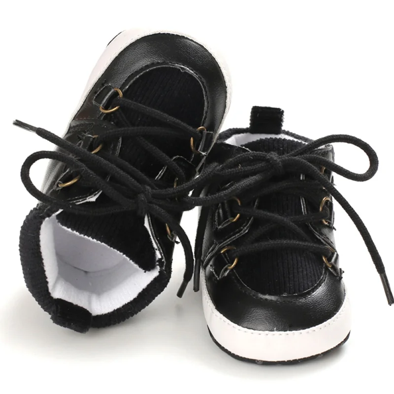 Обувь для мальчика, мягкая парусиновая обувь для малышей, одноцветная обувь для новорожденных, детские ботинки-мокасины