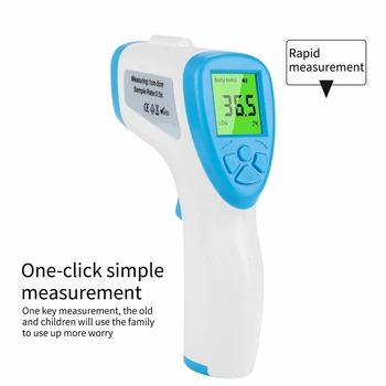 

Handheld Measurement Tools Non Contact Accurate Reading Portable LCD Digital Home Office Backlight Infrared Forehead Thermometer