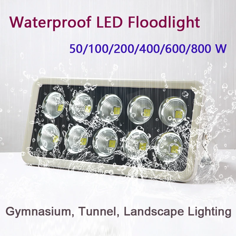 

Outdoor Floodlight 500w 400w 300w 600w Backpack Spotlight 200w 800w 50/100w Stadium Light Square Led Flood Light Waterproof Ip65