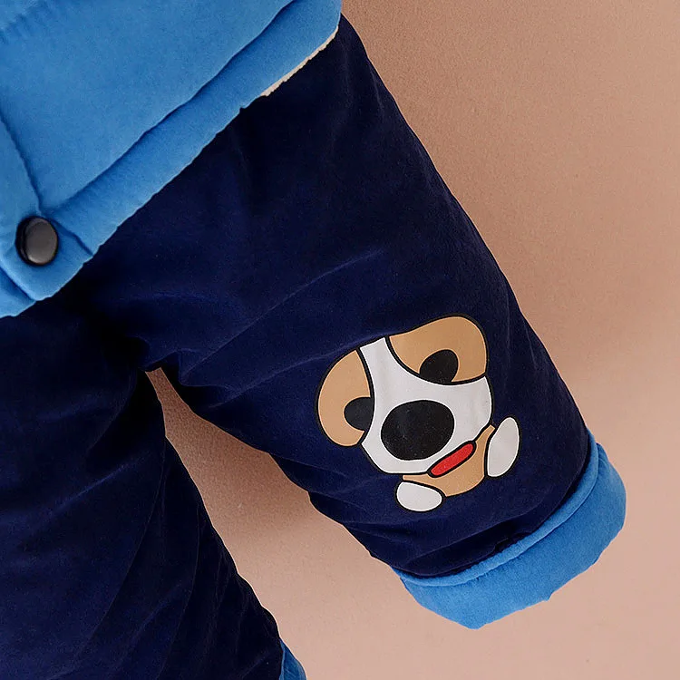 New Winter Toddler Girl Outfits For Baby Boys Clothes Set Warm Kids Cartoon Animal Hooded Coat Pants Children Clothing Suit 1-3Y (4)